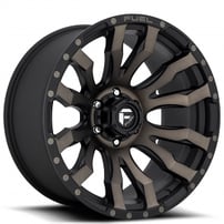 17" Fuel Wheels D674 Blitz Matte Black Machined with Double Dark Tint Off-Road Rims 