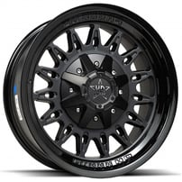 20" Luxxx HD Wheels LHD30 Matte Black Face with Gloss Black Lip Off-Road Rims