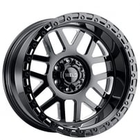 17" Weld Off-Road Wheels Cinch W105 Gloss Black Milled Rotary Forged Rims