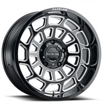 20" Raceline Wheels 955M Warp Black with Machined Face Off-Road Rims