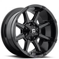 17" Fuel Wheels D575 Coupler Gloss Black Crossover Rims