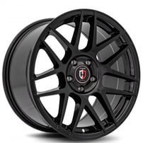 18" Staggered Curva Wheels C300 Gloss Black Rims 