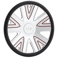 DUB Custom Steering Wheel Draft Brushed with Red Accents