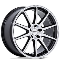 20" TSW Wheels TW004 Canard Gloss Black with Machined Face Flow Formed Rims