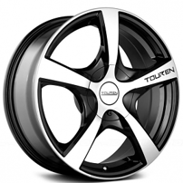 17" Touren Wheels TR9 3190 Black with Machined Face and Lip Rims 