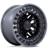 18" Black Rhino Wheels Alpha BR008 Matte Black with Gunmetal Lip Off-Road Rims