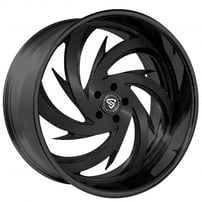 26" Snyper Forged Wheels Spada Full Black Rims
