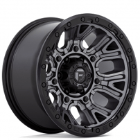20" Fuel Wheels D825 Traction Matte Gunmetal with Black Ring Off-Road Rims