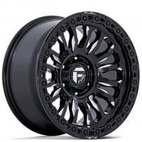 18" Fuel Wheels FC857BE Rincon SBL Gloss Black Milled Off-Road Rims