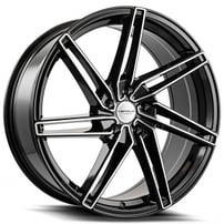 18" Versus Wheels VS88 Black with Machined Face Rims