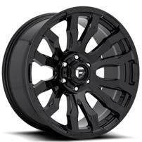 17" Fuel Wheels D675 Blitz Gloss Black Off-Road Rims 
