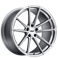19" Staggered TSW Wheels Bathurst Silver with Mirror Cut Face Rotary Forged Rims