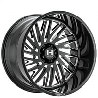 20" Hostile Wheels H131 Syclone Black Milled Off-Road Rims