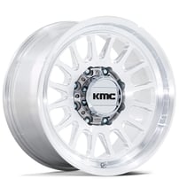 18" KMC Wheels KM452 Impact Raw Machined Off-Road Monoblack Forged Rims