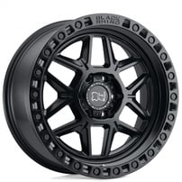 17" Black Rhino Wheels Kelso Matte Black with Black Bolts Crossover Rims