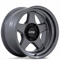 17" KMC Wheels KM728 Lobo Matte Anthracite Off-Road Rims