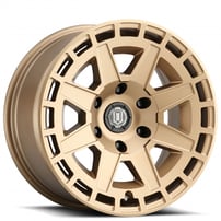 17" ICON Alloys Wheels Compass Satin Brass Off-Road Rims