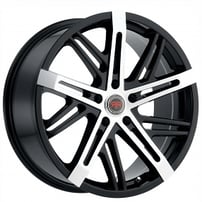 22x8.5" Revolution Racing Wheels R19 Black Machined Rims