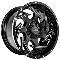 20" Lexani Off-Road XVR-1 Wheels Insane Gloss Black Milled Rims