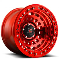 17" Fuel Wheels D100 Zephyr Beadlock Candy Red Off-Road Rims