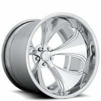 24" U.S. Mags Forged Wheels Templar Concave US818 Polished Vintage Forged 2-Piece Rims