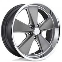 20" U.S. Mags Wheels Roadster U120 Anthracite with Polished Lip Rims 