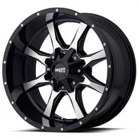 16" Moto Metal Wheels MO970 Gloss Black Machined Rims