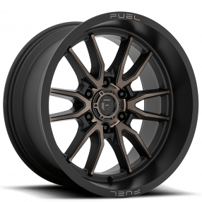 20" Fuel Wheels D762 Clash 6 Matte Black with Dark Tint Off-Road Rims