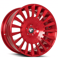 24" Forgiato Wheels Calibro-ECL Candy Red Forged Rims