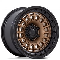 17" Black Rhino Wheels Sahara BR014 Matte Bronze with Gloss Black Lip Off-Road Rims