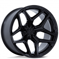 20" Fuel Wheels FC854BX Flux 5 Gloss Black Off-Road Rims