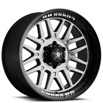 20" Luxxx HD Wheels LHD20 Gloss Black Machined Off-Road Rims