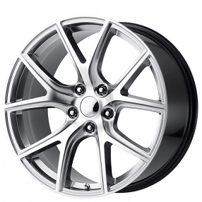 20" OE Creations Wheels PR181 Hyper Silver Machined Rims 