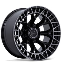 22" Fuel Wheels FC873 Charger Gloss Black Brushed Face with Dark Tint 8-Lug Off-Road Rims