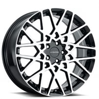 18" Vision Wheels 474 Recoil Gloss Black Machined Rims 