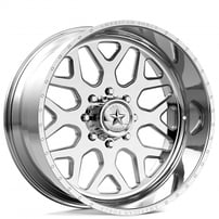 22" American Force Wheels F30 Flux Polished Monoblock Forged Off-Road Rims 