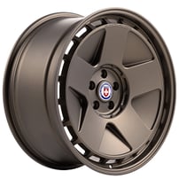 20" HRE Wheels 555 GTM Satin Bronze Floating Cap Monoblock Forged Rims