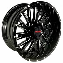 20" Disaster Wheels D03 Gloss Black Milled Off-Road Rims