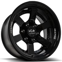 17" Luxxx HD Wheels LHD PRO7 Matte Black Face with Gloss Black Lip Off-Road Rims