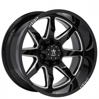 17" RBP Wheels 01R Saharan II Black with Machined Accents Off-Road Rims