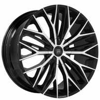 22" Lexani Wheels Aries HD Gloss Black Machined Rims