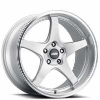 18" Staggered ESR Wheels AP5 Hyper Silver with Machined Lip Rotary Forged Rims