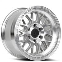 17" Lock Off-Road Wheels Onyx Machined with Clear Coat Rims