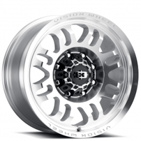17" Vision Wheels 409 Inferno Machined Face with Milled Off-Road Rims