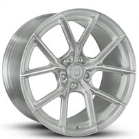 20" Staggered Curva Wheels CFF70 Brushed Clear Coat Flow Forged Rims