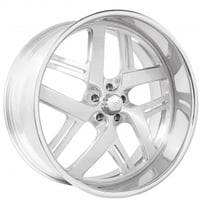 22" Staggered Snyper Forged Wheels Bomber Polished Rims