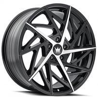 17" Mazzi Wheels Freestyle 377 Gloss Black Machined Rims