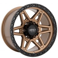 17" Impact Off-Road Wheels 881 Bronze with Black Bead Rims