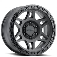 18" Method Wheels 312 Matte Black with Gloss Black Lip Off-Road Rims