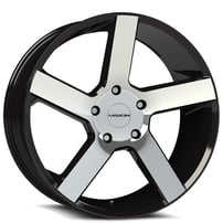 22" Vision Wheels 472 Switchback Gloss Black with Machined Face Rims